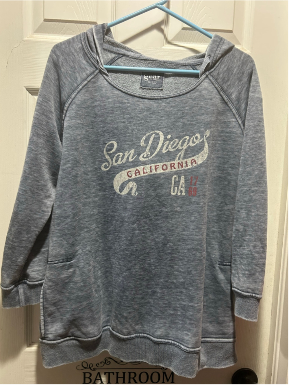 Women's Gear for Sports San Diego Hoodie Sweatshirt Grey XL